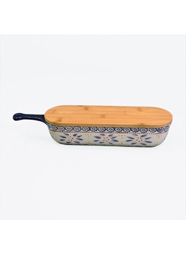 temp-tations&reg; Old World Baker &amp; Server with Bamboo Lid - 2 Piece - Eggplant