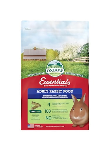 Oxbow Essentials Adult Rabbit Food, 5 Lb, Multicolour, 744845402888, Animal Food