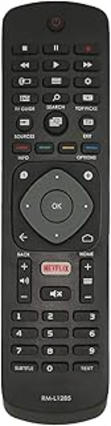 New Replacement Remote Control with Netflix Buttons Fit for Philips Smart TV, No Setup Required Universal Philips Remote Control 50PFL5601/F7 65PFL5602/F7 55PFL5602/F7 50PFL5602/F7 43PFL5602/F7