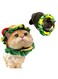 Costume Top Hat, Cat Sombrero Hat Pet Triangle Towel Funny Hamburger Hat for Cat and Dog Costume Decorative Fries Pet Cap Soft Puppy Recovery Cone Collar (Medium)