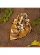 Collectible India Ganesha on Leaf with Diya Metal Hand Craved Decorative Gift for Puja Diwali