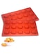 SWIUKPHE Madeleine Pan, 2 Pcs Madeleine Pan Silicone Madeline Cookies Pan 15 Cavities Madeleine Mold Nonstick Baking Pans for Make Cookies, Cake, Candy