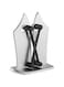 Dubai Gallery Kitchen Knife Sharpener Silver 5.51 X 3.74 X 7.48Inch