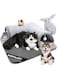 TAME Cat Tunnel Bed for Indoor Cats, 2 in1 Cat Bed and Tunnel Cat Toys, Soft Plush Cat Cave Donut Tunnel, Large Size Cat Carpet Tunnel, Detachable, Washable for Cats and Small Pets (Grey)