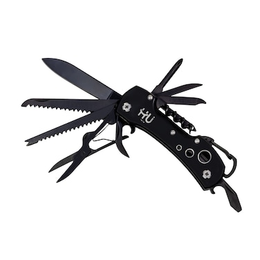 Multifunctional Folding Knife Multi Tool &ndash; Stainless Steel &amp; Aluminum Alloy Pocket Tool with Screwdrivers, Saw &amp; Bottle Opener &ndash; Portable Outdoor Survival Tool