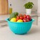 B&amp;S Fruit &amp; Vegetables Plastic Colander &acirc;&euro;&ldquo; Large Round Strainer Bowl with Handles for Kitchen Washing &amp; Draining &acirc;&euro;&ldquo; BPA-Free, Lightweight &amp; Durable Kitchen Accessory