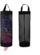 Plastic Bag Holder, Grocery Bag Holder Mesh Hanging Storage Bag Dispenser (Black 2 Packs)