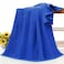 MAXQON Beach Towel - 100% Cotton 600 GSM Over Sized (90x180cm), Highly Absorbent Bath Sheet For Pool, Beach, Fitness, Sports, Yoga, Color-Blue