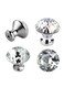 Crystal Acrylic Knob Cabinet Knobs Drawer Kitchen Cabinets Dresser Cupboard Wardrobe Handles (Clear) 2 pcs