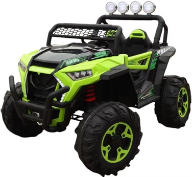 Lovely Baby Powered Riding Jeep LB 918L, Ride-On Manuel Car for Kids, &amp; MP3 Player,with Suspension - Green
