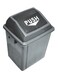 Durable Quadrate Trash Bin Grey 25Liters