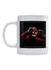 Mask Printed Ceramic Mug White/Black/Red