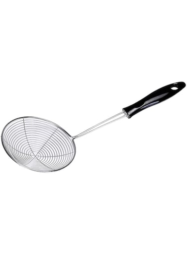 Royalford Stainless Steel Skimmer - Stainless Steel Wire Skimmer Spoon with Handle for Kitchen Frying Food, Pasta, Spaghetti, Noodle, Fries &ndash; Hot Pot Net Drainer/Strainer Ladle Strimmer &ndash; 11.5 CM