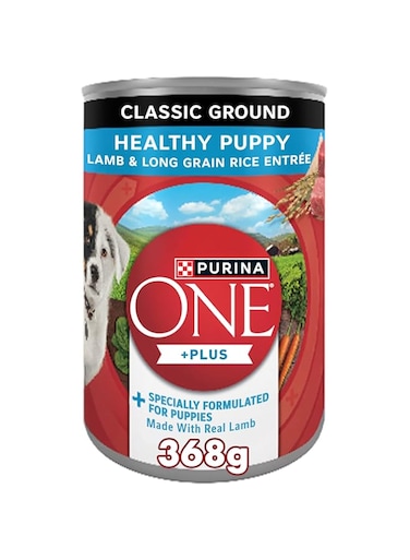 Purina ONE +Plus Lamb &amp; Long Grain Rice Wet Puppy Dog Food (368grams Can)