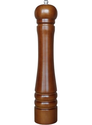 WOODEN PEPPER MILL, 12 INCH, WOODEN, WPM012, Pepper and Salt Grinder Brown 12inch