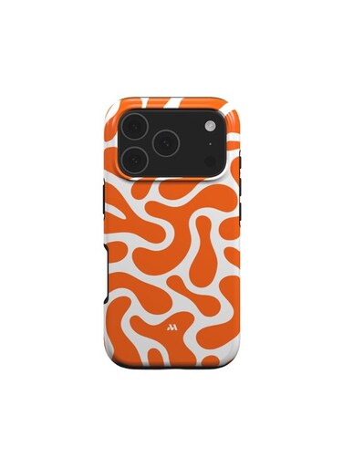 Mobcos iPhone 17 Pro Max Fluid Sunset Premium Case Compatible with Hybrid Dual-Layer Hard Shell + Silicone Protection - Scratch-Resistant Shockproof Mobile Cover