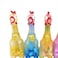 Animolds Squeeze Me Clear Chicken Original Design, Unique See-Through Skin, Shake To See Colorful Cotton Balls Move Inside, Both Funny And Fancy!