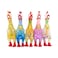 Animolds Squeeze Me Clear Chicken Original Design, Unique See-Through Skin, Shake To See Colorful Cotton Balls Move Inside, Both Funny And Fancy!