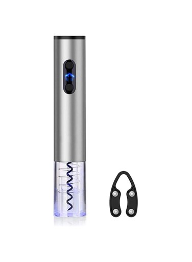 WinCheer Electric Wine Opener, Aluminium alloy Automatic Bottle Corkscrew Openers Kit with Foil Cutter, Battery Operated