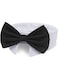 BOROLA Bow Tie Pets Dog Cat Adjustable Formal Collar Neck Tie Tuxedo (Black-S)