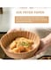 Yus Air Fryer Disposable Paper Liner , Cooking Paper for Air Fryer, Non-Stick Air Fryer Liners, Baking Paper for Air Fryer Oil-proof, Food Grade Parchment for Baking Roasting Microwave