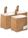 TENEBRALUX Small Cotton and Linen Hanging Storage Basket for Desktop, Ideal for Organizing Keys and Miscellaneous Items. (3)