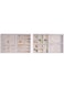 ProCase Set of 2 Stackable Jewelry Display Trays, Jewelry Earring Necklace Bracelet Ring Brooch Organizer Display Case with Removable Dividers for Dresser Drawer -Grey