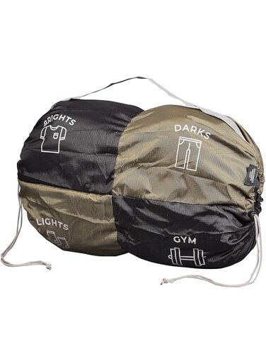 Gentlemen's Hardware Travel Foldaway Laundry Bag, Medium, Black