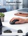 TECKNET Wireless Mouse, 2.4G Ergonomic Optical Mouse, Computer Mouse for Laptop, PC, Computer, Chromebook, Notebook, 6 Buttons, 24 Months Battery Life, 2600 DPI, 5 Adjustment Levels - Grey