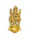RABARIKAA Ganesh Idol Murti for Home Puja   Metal Statue in Brass Color   Elegant Lord Ganesh Showpiece for Mandir &amp; Home Decor