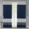 Madison Park Amherst Single Panel Faux Silk Rod Pocket Curtain With Privacy Lining For Living Room, Window Drape For Bedroom And Dorm, 50x84, Navy