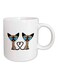 Siamese Cat Tail Printed Mug White/Brown/Blue