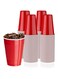 STAYOUNG 100 PCS Plastic Cups - 16oz 500ml Red Disposable Plastic Cups, PP Material, Safe And Convenient, Suitable For Home, Office, Party and Restaurant
