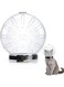 SYOSI Cat Muzzle Cat Helmet, , Adjustable Transparent Breathable Cat Face Mask Anti Licking Hair Pet Grooming, for Cat Dog Pet Costume Tools