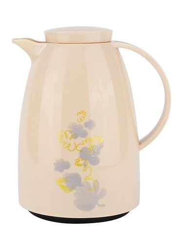 Vacuum Insulated Thermos Jug, 0.5 L, Leak Proof Double Wall, Keeps Beverages Hot, Beige, C2605