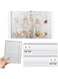 KASTWAVE Portable Transparent Jewelry Organizer Book with 96 Grids &amp; Zipper Bags for Earrings, Rings, Necklaces &amp; Bracelets - Travel-Friendly Storage Solution