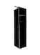 Wooden Hanging Closet Organizer Black 1.5 x 13 x 14.5inch