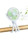 Baby Stroller Fan Clip on, Mini Handheld Personal Portable Fan, Car Seat Crib Bike Fan with Flexible Tripod, USB or Battery Powered Desk Fan with Adjustable 3 Speeds (White)