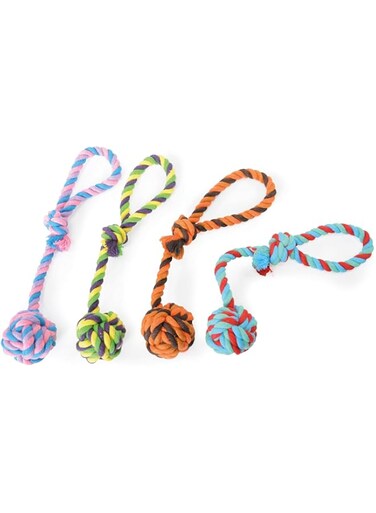 Camon Cotton Toy with Handle &amp; Ball
