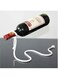 Stylish Magic Floating Wine Rack - Creative Metal &amp; White Rope Design for Living Room, Bar, and Dining Area - Perfect for Kitchen Organization and Storage, Tabletop, Wine Display Rack