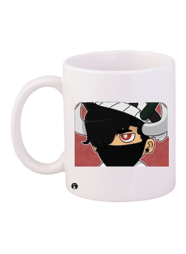 Printed Coffee Mug White/Black/Red