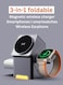 15W Magnetic Rotatable Wireless Charging Stand for Phone, Watch &amp; Earbuds