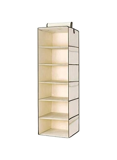 SKEIDO Shelf Hanging Wardrobe Storage Organizer - 6 Racks