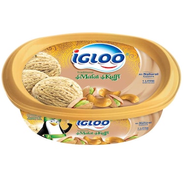 Igloo Malai Kulfi Ice Cream, 1L