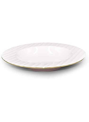 Qualitier Soup Plate Gold/White 22.5 Cm