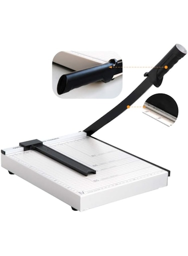 Showay Paper Cutter Guillotine A4 Paper Trimmer Heavy Duty Photo Cutter 12 Inch Cut LengthA4 White