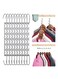 Duty Metal Hangers Space Saving Closet Organizers Hold 30lbs for Clothes 10 Pack