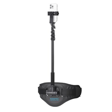 RUIGPRO Waist Belt Mount Strap - With Phone Clamp &amp; Selfie Stick