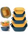 6pcs Colander Strainer Drainer for Food Drain Bowl Set Best Kitchen Accessories for Fruit Veggies Rice Pasta Straining Strainer
