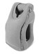 Smart Inflatable Airplane Travel Pillow with 3D Sleep Mask - Comfortable and Huggable - Grey